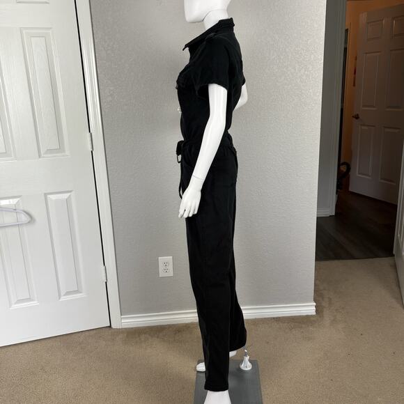 No Boundaries Vintage Y2K Jumpsuit SLIM FLARE Boiler Suit Coveralls Belted XL - Picture 2 of 6